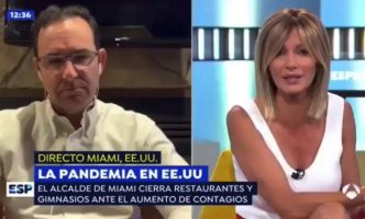 Crónica desde Miami (EEUU) sobre la pandemia en Espejo Publico de Antena 3 - Ignacio Isusi